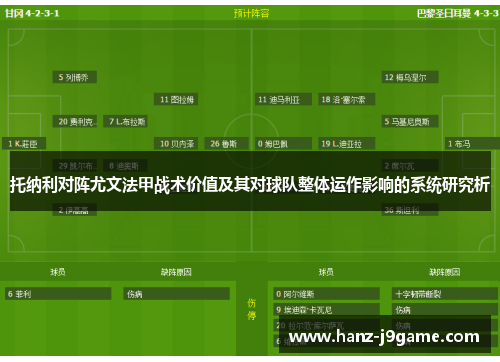 托纳利对阵尤文法甲战术价值及其对球队整体运作影响的系统研究析 托纳利对阵尤文法甲战术价值及其对球队整体运作影响的系统研究析